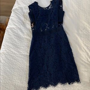 Fame and Partners Navy Lace Dress